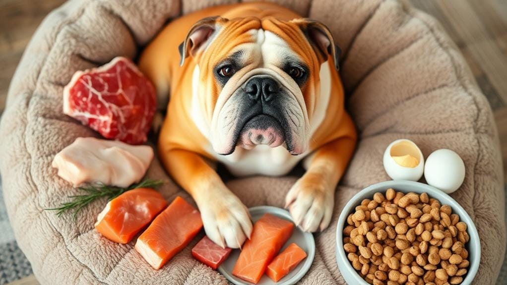 aging bulldogs protein needs