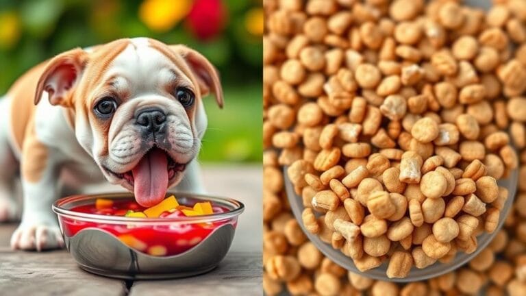bulldog puppies food options