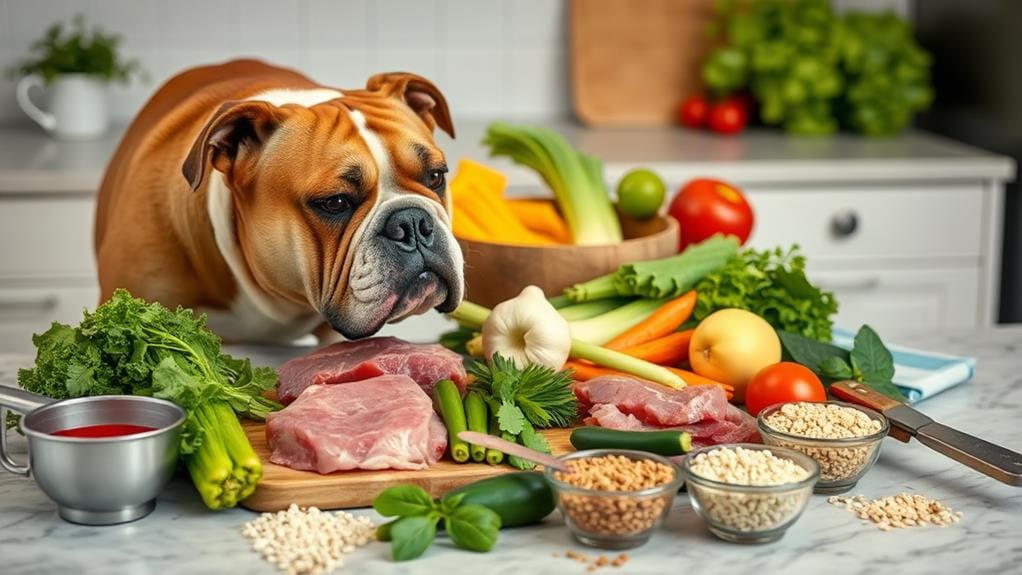 choosing homemade bulldog food