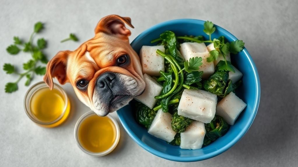 delicious cod spinach dish