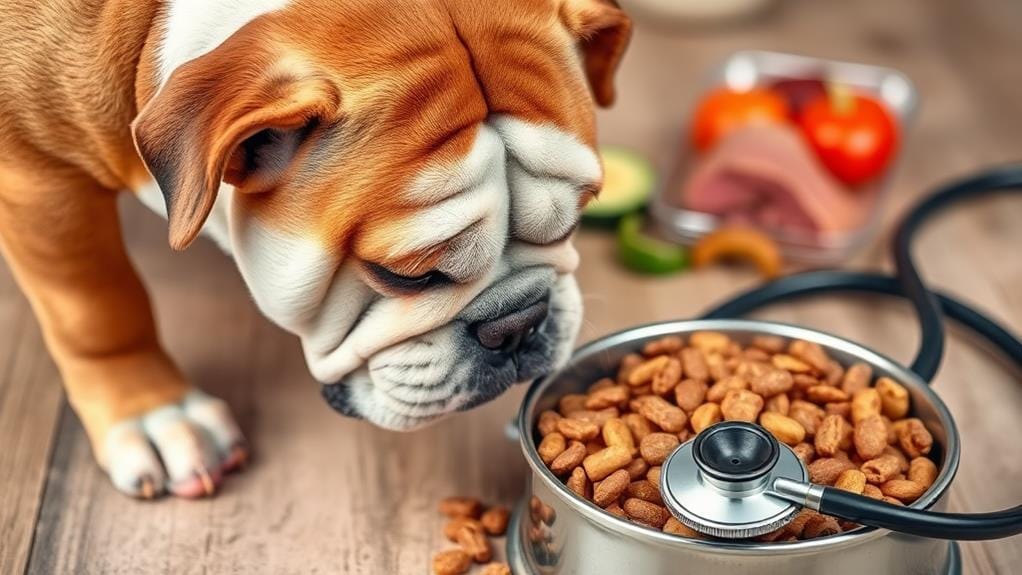 english bulldog dog food selection