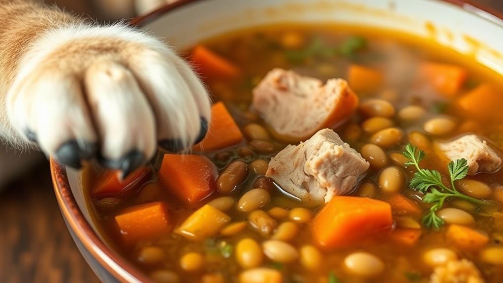 hearty lentil chicken soup