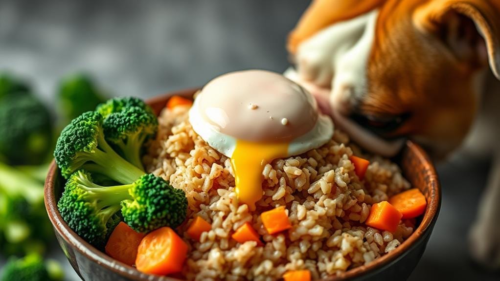 savory egg rice bowl