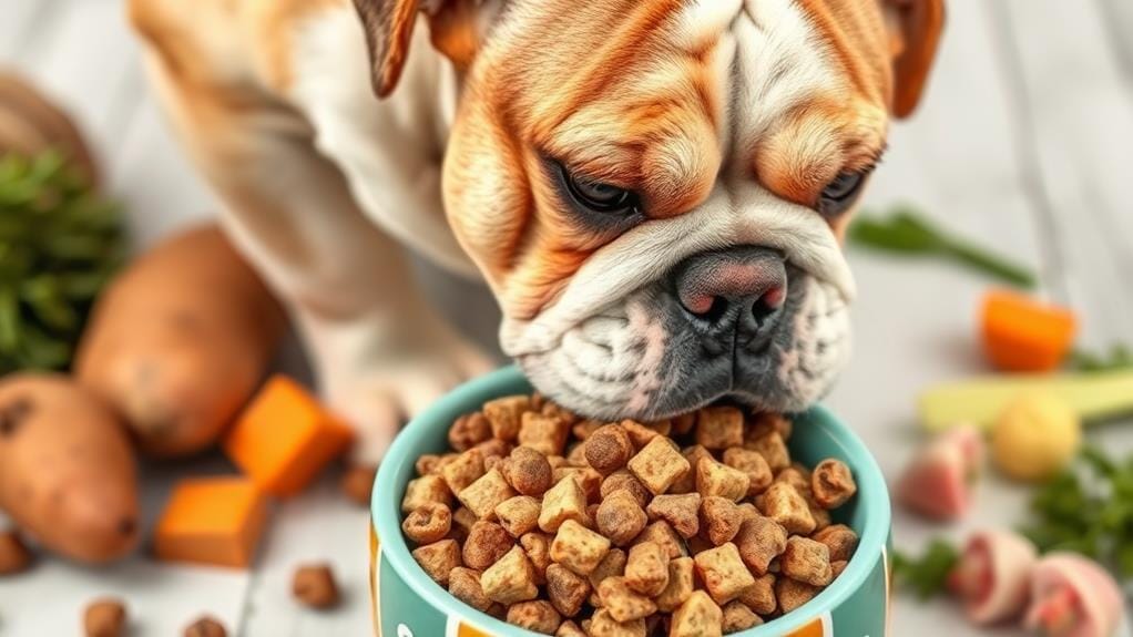 grain free bulldog food selection