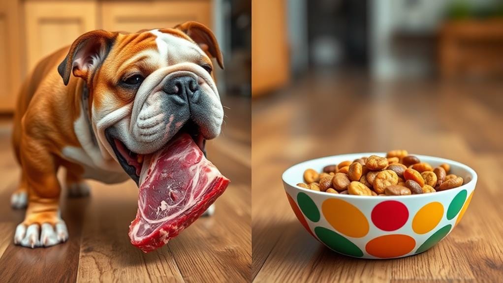 raw versus commercial dog food