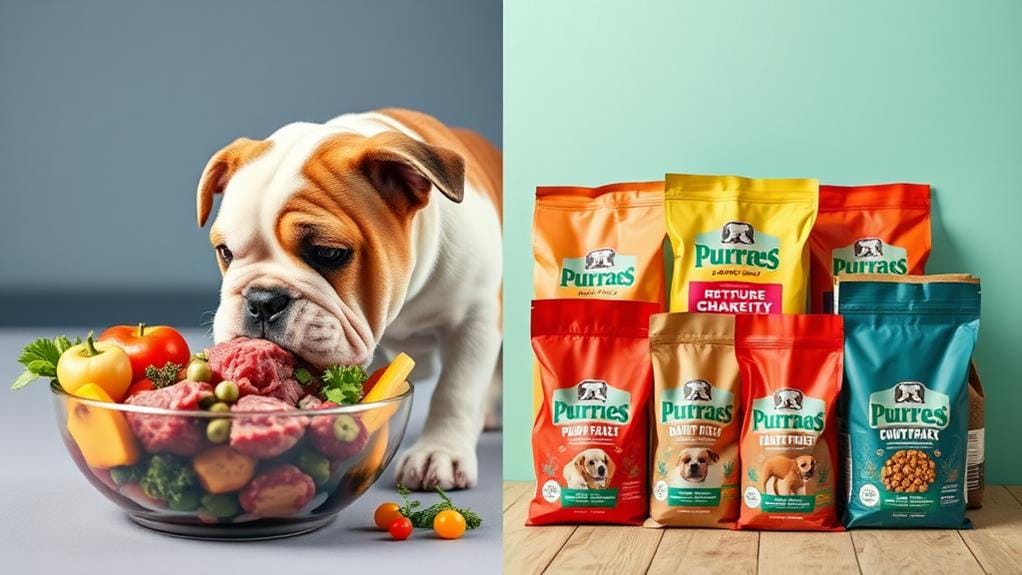 raw versus commercial food