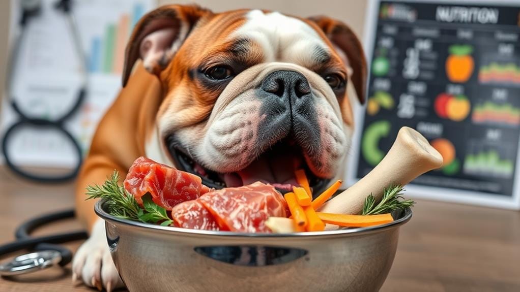 vet approved bulldog barf diets