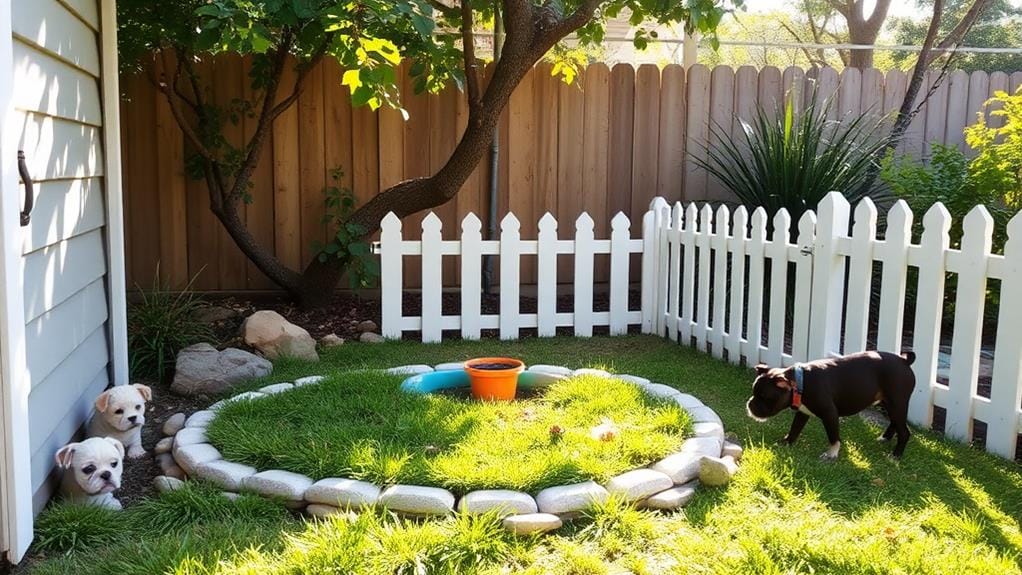 designated potty area selection