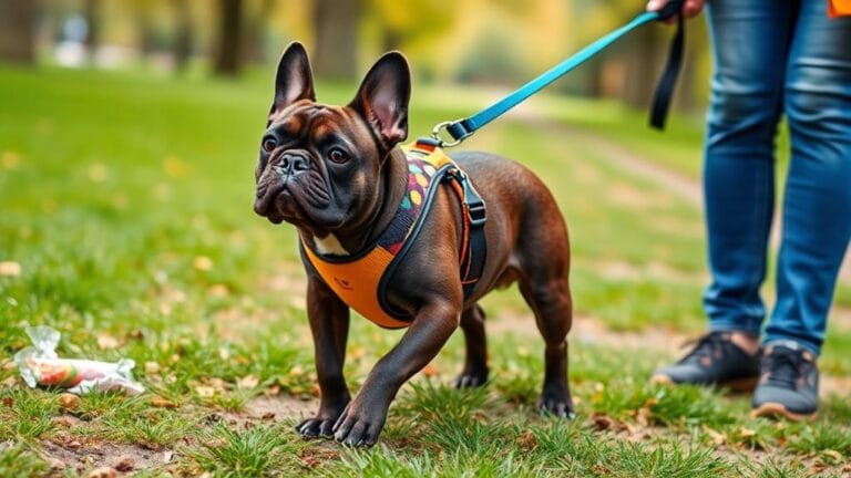 leash training stubborn bulldog